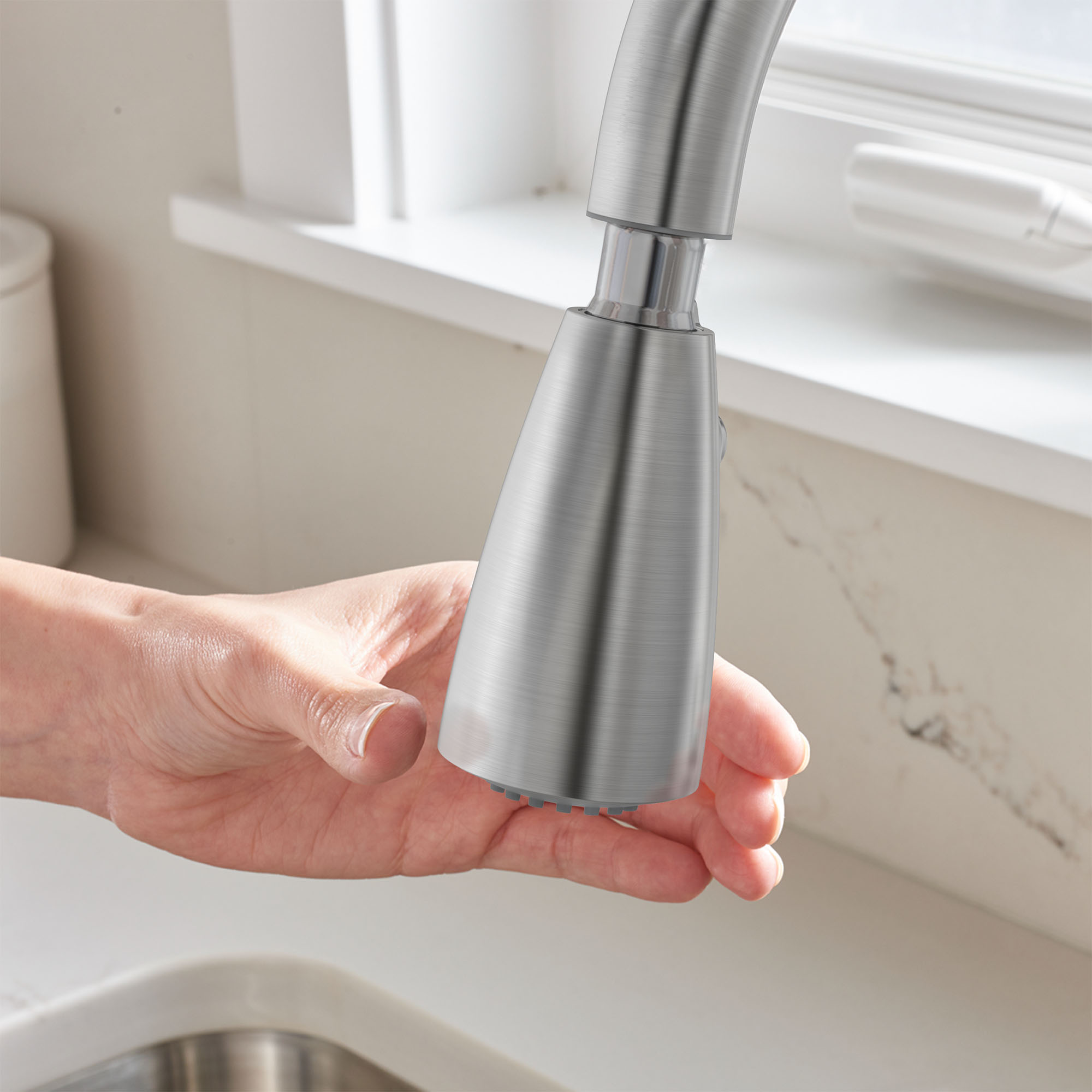 Fairbury® 2S Touchless Pull down Kitchen Faucet with Soap Dispenser